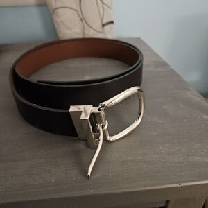 Torrid Black and Silver Belt with Modern Buckle